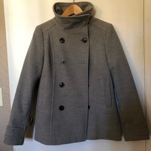 Gray Button down coat